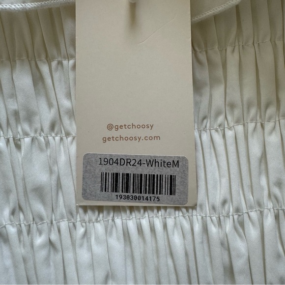 NWT Choosy White Endless Summer Eyelet Off the Shoulder Mini Dress Size Medium - Picture 12 of 15